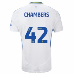 Maglia Calcio Leeds United Chambers #42 2024-25 Prima Uomo