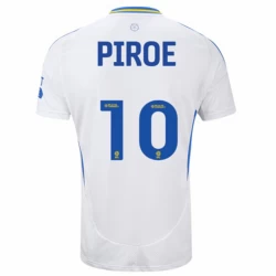 Maglia Calcio Leeds United Piroe #10 2024-25 Prima Uomo