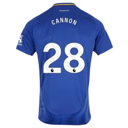 Maglia Calcio Leicester City Cannon #28 2024-25 Prima Uomo