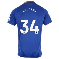 Maglia Calcio Leicester City Golding #34 2024-25 Prima Uomo