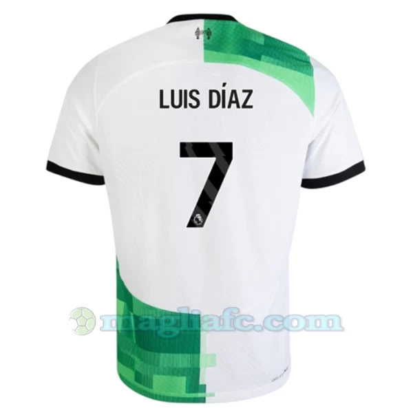 Maglia Calcio Liverpool FC 2023-24 Luis Diaz #7 Trasferta Uomo