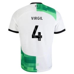Maglia Calcio Liverpool FC 2023-24 Virgil van Dijk #4 Trasferta Uomo