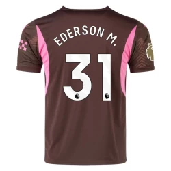 Maglia Calcio Manchester City 2024-25 Ederson M. #31 Portiere Trasferta Uomo