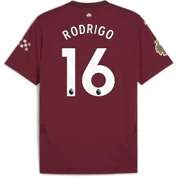 Maglia Calcio Manchester City 2024-25 Rodrigo #16 Trasferta Uomo