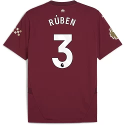 Maglia Calcio Manchester City 2024-25 Ruben #3 Trasferta Uomo