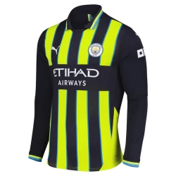 Maglia Calcio Manchester City 2024-25 Trasferta Uomo Manica Lunga