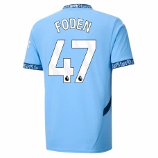 Maglia Calcio Manchester City Phil Foden #47 2024-25 Prima Uomo