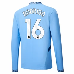 Maglia Calcio Manchester City Rodrigo #16 2024-25 Prima Uomo Manica Lunga