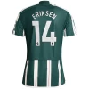 Maglia Calcio Manchester United 2023-24 Christian Eriksen #14 Trasferta Uomo