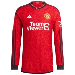 Maglia Calcio Manchester United 2023-24 Prima Uomo Manica Lunga