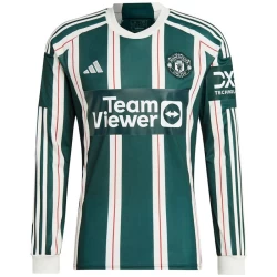 Maglia Calcio Manchester United 2023-24 Trasferta Uomo Manica Lunga