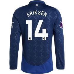 Maglia Calcio Manchester United 2024-25 Christian Eriksen #14 Trasferta Uomo Manica Lunga