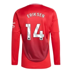 Maglia Calcio Manchester United Christian Eriksen #14 2024-25 Prima Uomo Manica Lunga