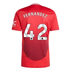 Maglia Calcio Manchester United Fernandez #42 2024-25 Prima Uomo