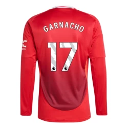 Maglia Calcio Manchester United Garnacho #17 2024-25 Prima Uomo Manica Lunga