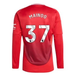 Maglia Calcio Manchester United Kobbie Mainoo #37 2024-25 Prima Uomo Manica Lunga