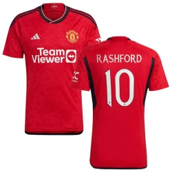 Maglia Calcio Manchester United Marcus Rashford #10 2023-24 UCL Prima Uomo