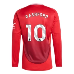 Maglia Calcio Manchester United Marcus Rashford #10 2024-25 Prima Uomo Manica Lunga