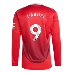 Maglia Calcio Manchester United Martial #9 2024-25 Prima Uomo Manica Lunga