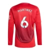 Maglia Calcio Manchester United Martínez #6 2024-25 Prima Uomo Manica Lunga