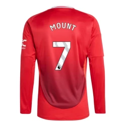 Maglia Calcio Manchester United Mason Mount #7 2024-25 Prima Uomo Manica Lunga