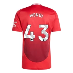 Maglia Calcio Manchester United Mengi #43 2024-25 Prima Uomo