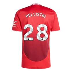 Maglia Calcio Manchester United Pellistri #28 2024-25 Prima Uomo