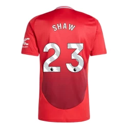 Maglia Calcio Manchester United Shaw #23 2024-25 Prima Uomo