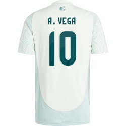 Maglia Calcio Messico A. Vega #10 Copa America 2024 Trasferta Uomo
