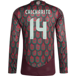 Maglia Calcio Messico Chicharito #14 Copa America 2024 Prima Uomo Manica Lunga