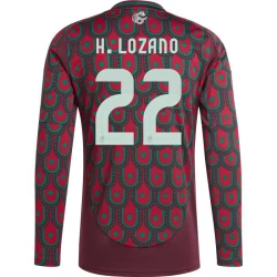 Maglia Calcio Messico H. Lozano #22 Copa America 2024 Prima Uomo Manica Lunga