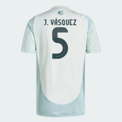 Maglia Calcio Messico J. Vasquez #5 Copa America 2024 Trasferta Uomo