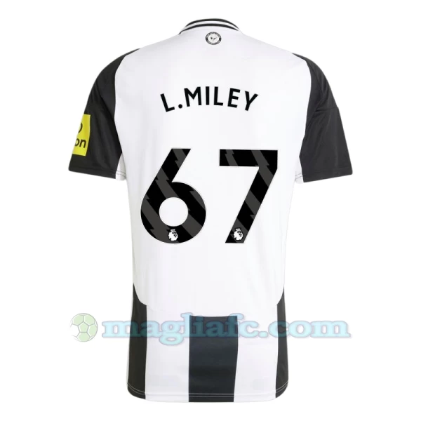 Maglia Calcio Newcastle United L. Miley #67 2024-25 Prima Uomo