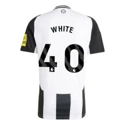 Maglia Calcio Newcastle United White #40 2024-25 Prima Uomo