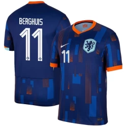 Maglia Calcio Olanda Berghuis #11 Europei 2024 Trasferta Uomo