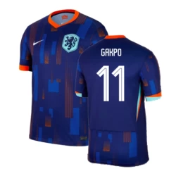 Maglia Calcio Olanda Cody Gakpo #11 Europei 2024 Trasferta Uomo