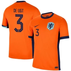 Maglia Calcio Olanda De Ligt #3 Europei 2024 Prima Uomo