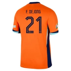 Maglia Calcio Olanda Frenkie de Jong #21 Europei 2024 Prima Uomo