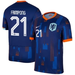 Maglia Calcio Olanda Frimpong #21 Europei 2024 Trasferta Uomo