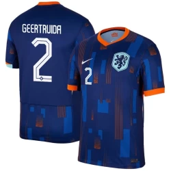 Maglia Calcio Olanda Geertruida #2 Europei 2024 Trasferta Uomo