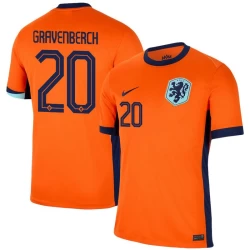 Maglia Calcio Olanda Gravenberch #20 Europei 2024 Prima Uomo