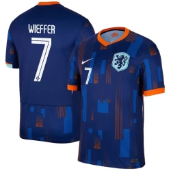 Maglia Calcio Olanda Wieffer #7 Europei 2024 Trasferta Uomo