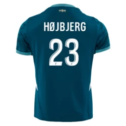 Maglia Calcio Olympique de Marseille 2024-25 Hojbjerg #23 Trasferta Uomo