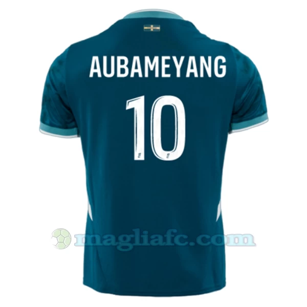 Maglia Calcio Olympique de Marseille 2024-25 Pierre-Emerick Aubameyang #10 Trasferta Uomo