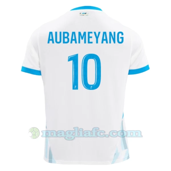 Maglia Calcio Olympique de Marseille Pierre-Emerick Aubameyang #10 2024-25 Prima Uomo