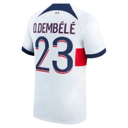 Maglia Calcio Paris Saint-Germain PSG 2023-24 Ousmane Dembélé #23 Trasferta Uomo