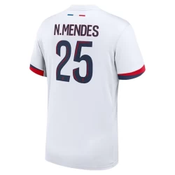 Maglia Calcio Paris Saint-Germain PSG 2024-25 N.Mendes #25 Trasferta Uomo