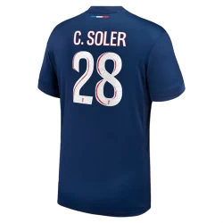 Maglia Calcio Paris Saint-Germain PSG C.Soler #28 2024-25 Prima Uomo