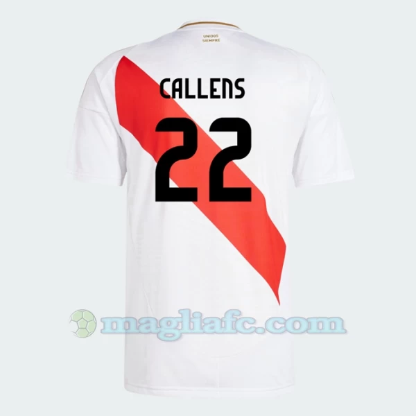 Maglia Calcio Perù Callens #22 Copa America 2024 Prima Uomo