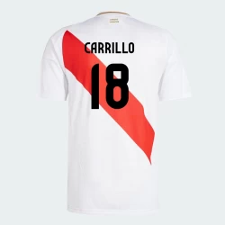 Maglia Calcio Perù Carrillo #18 Copa America 2024 Prima Uomo